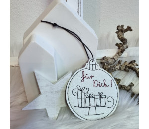 ADVENTSKALENDER 6. Dezember - 16 Anhänger Weihnachtskugeln Doodle